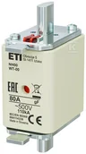 Bezpieczniki elektryczne - Wkładka bezpiecznikowa - NH00/WT-00 gF 80A/500V - szybka - miniaturka - grafika 1