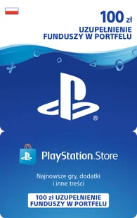Playstation Store 100 zł Doładowanie Kod Cyfrowy - Gry PC Cyfrowe - miniaturka - grafika 1