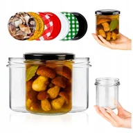 Pojemniki kuchenne - 10x Słoik szklany 350 ml na MIÓD PRZETWORY DŻEM KONFITURY PASZTET GRZYBY - miniaturka - grafika 1