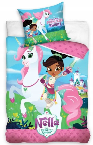 Pościel Dziecięca Młodzieżowa 140X200 Rycerka Nella 100% bawełna