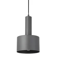 Lampy sufitowe - Lampa zwisająca Vitrum 41113 nad stół walec metalowa szara czarna - miniaturka - grafika 1
