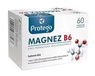 Układ nerwowy - Protego Magnez B6, suplement diety, 60 tabletek  3068021 - miniaturka - grafika 1