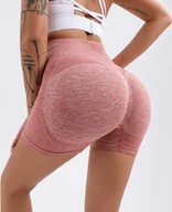 Legginsy - Krótkie legginsy push up - czerwony/L KP15670 - miniaturka - grafika 1