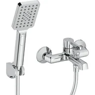 Baterie wannowe i prysznicowe - Laveo Bateria wannowa natynkowa Alita BVA 011D Chrom - miniaturka - grafika 1