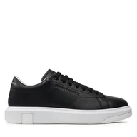 Sneakersy męskie - Sneakersy Armani Exchange XUX123 XV534 00002 Czarny - miniaturka - grafika 1