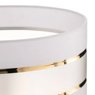 HELAM Klosz Helen E27 Ø40/wysokość 20cm biały/złoty - Oprawy, klosze i abażury - miniaturka - grafika 2
