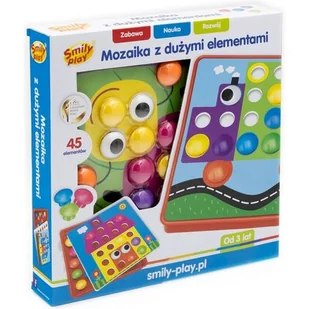 Smily Play Play Układanka Guziczkowa 45el. SP82925 - Układanki dla dzieci - miniaturka - grafika 1