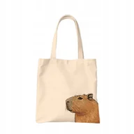 Torby męskie - TORBA shopper "Capybara" Bawełniana - miniaturka - grafika 1