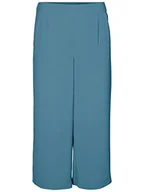 Spodnie damskie - Vero Moda Damskie spodnie Vmcoco Culotte WVN Noos, Niebieski (Windward Blue), L - miniaturka - grafika 1