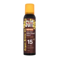 Balsamy i kremy do opalania - Vivaco Sun Argan Bronz Oil Spray SPF15 preparat do opalania ciała 150 ml unisex - miniaturka - grafika 1