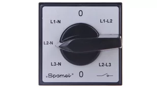 Spamel Spółdzielnia Inwalidów Przełącznik woltomierza 3xL-L i 3xL-N do wbudowania ŁK15-4.883\P03 - Inne akcesoria elektryczne - miniaturka - grafika 1