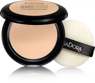 IsaDora Velvet Touch Sheer Cover Compact Powder 41 Neutral Ivory - Puder w kompakcie 7,5g - Pudry do twarzy - miniaturka - grafika 2