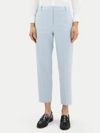 Spodnie damskie - Tommy Hilfiger Spodnie materiałowe Core WW0WW39723 Błękitny Straight Fit - miniaturka - grafika 1