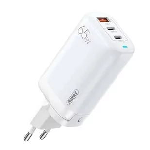 Ładowarka sieciowa Remax, RP-U55, 2x USB-C, USB, 65W (biała) - Ładowarki do telefonów - miniaturka - grafika 3