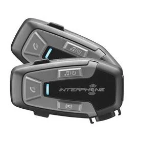 Zestaw głośnomówiący Interphone U-COM6R pro uzavřené a otevřené přilbyTwin Pack (INTERPHOUCOM6RTP) Czarne - Zestawy głośnomówiące - miniaturka - grafika 1