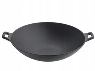 Woki - Żeliwna okrągła patelnia Wok z uchwytami - 30,5 cm - miniaturka - grafika 1