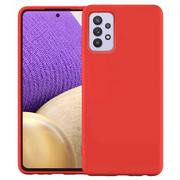 Etui i futerały do telefonów - Silicone Case elastyczne silikonowe etui pokrowiec Samsung Galaxy A32 4G czerwony - miniaturka - grafika 1