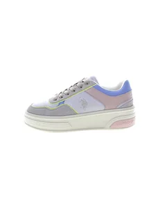 U.S. Polo Assn. Sneakersy w kolorze beżowym ze wzorem - Trampki damskie - miniaturka - grafika 1