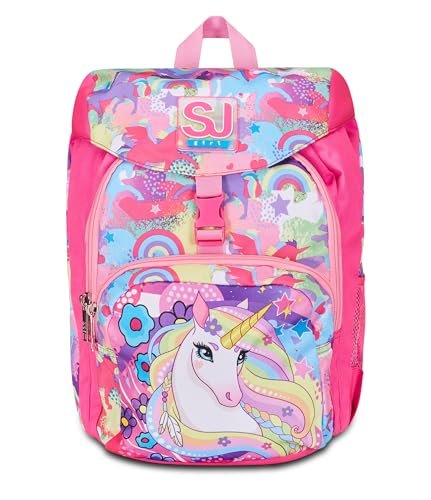 SJ Gang Plecak szkolny Primino, różowy, Unibraid, mono przedział, plecak szkolny i rekreacyjny, szkoła podstawowa, dziewczynka, Różowy, Taglia Unica, Plecak