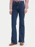 Spodnie damskie - Tommy Hilfiger Jeansy WW0WW48565 Niebieski Flare Fit - miniaturka - grafika 1