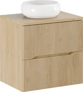 Zestaw meblowy 60cm z blatem i umywalką nablatową Wiki - Meble łazienkowe - miniaturka - grafika 1