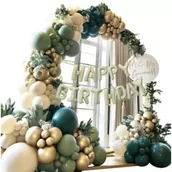 Dekoracje sali - Zestaw balonów Happy Birthday girlanda 134el - miniaturka - grafika 1