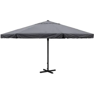 Parasol ogrodowy Ø 500 cm szary - Parasole ogrodowe - miniaturka - grafika 1