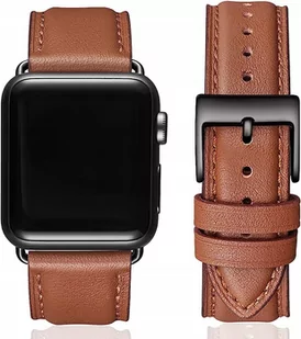 PASEK SKÓRZANY BRĄZOWY DO APPLEWATCH 42/44/45mm - Akcesoria do smartwatchy - miniaturka - grafika 1