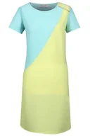 Sukienki - Sukienka FSU667 TURKUSOWY + LIMON - Fokus - miniaturka - grafika 1