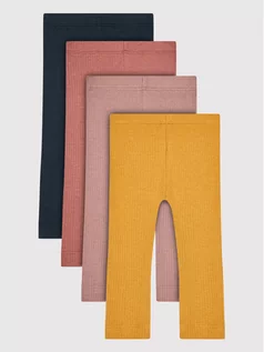 Spodnie i spodenki dla dziewczynek - Name it Komplet 4 par legginsów Kabex 13191087 Kolorowy Slim Fit - grafika 1