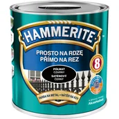 Farby olejne i specjalne - Hammerite Farba Prosto Na Rdzę Czarny Półmat 2,5 l - miniaturka - grafika 1