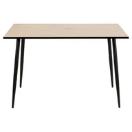 Stoły - Actona Stół Obiadowy Boxhorn 75X120X80 Naturalny + Czarny - miniaturka - grafika 1