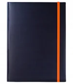 Notesy i bloczki - Notes książkowy A4 Tury GRANAT gumka zamykająca pomarańczowa, notatnik - miniaturka - grafika 1