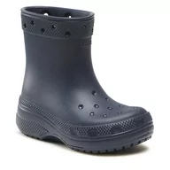 Buty dla chłopców - Kalosze Crocs Crocs Classic Boot Kids 208544 Navy 410 - miniaturka - grafika 1