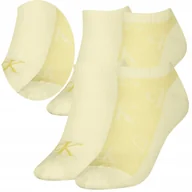 Skarpetki damskie - Calvin Klein Skarpetki Stopki 2 Pary 37-41 Żółta - miniaturka - grafika 1