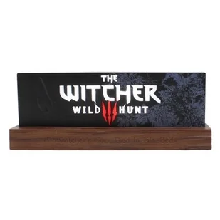 Lampka LED NEAMEDIA ICONS The Witcher Wild Hunt logo 22 CM Czarno-brązowy - Gadżety dla graczy - miniaturka - grafika 1