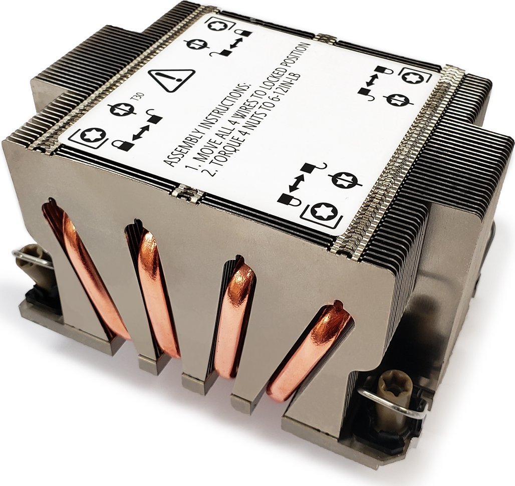 Chłodzenie CPU Dynatron DYNATRON N2 Intel CPU Kuehler 4189-4-5 P4-P5 oder P+ 2U Kuehlkoerper und Lamellen aus Aluminium Passiv und bis zu 270W TDP A 2716