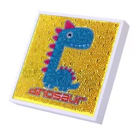 Zabawki kreatywne - Wyklejanka z Diamentów La Manuli - Dinozaur - miniaturka - grafika 1