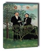 Obrazy i zdjęcia na płótnie - The Past and the Present, or Philosophical Thought, Henri Rousseau - obraz na płótnie Wymiar do wyboru: 60x80 cm - miniaturka - grafika 1