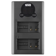 Ładowarki do aparatów dedykowane - Newell Ładowarka do aparatu Ładowarka dwukanałowa DL-USB-C do akumulatorów DMW-BLC12 NL2113 - miniaturka - grafika 1