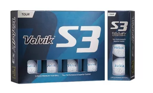 Piłki golfowe VOLVIK TOUR S3 (białe) - Golf - miniaturka - grafika 1