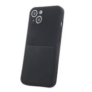 Etui i futerały do telefonów - TelForceOne Nakładka Card Cover do iPhone 13 6,1" czarna - miniaturka - grafika 1