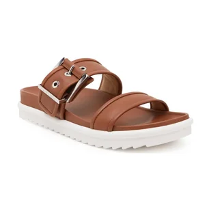 Michael Kors Skórzane klapki COLBY - Klapki i japonki damskie - miniaturka - grafika 1