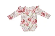 Body dla niemowląt - Baby 01191 Body Niemowlęce Dł Rękaw Peonie 56/62 - miniaturka - grafika 1