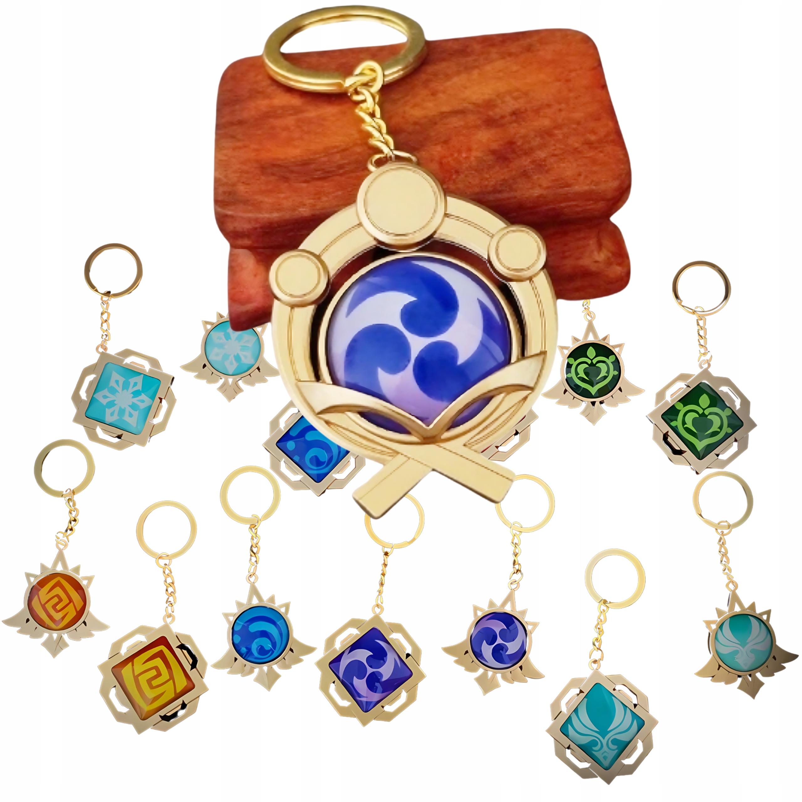 Brelok Do Kluczy Na Plecak Genshin Impact Metal Anime Breloczek Zawieszka