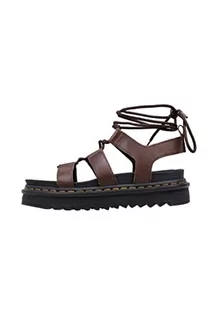 Dr. Martens Nartilla Sandały damskie skórzane Brązowy, Dark Brown New Oily Illusion, 37 EU - Sandały damskie - miniaturka - grafika 1