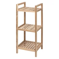 Szafki łazienkowe - 3-poziomowa półka łazienkowa z drewna akacjowego Wenko Acina - miniaturka - grafika 1