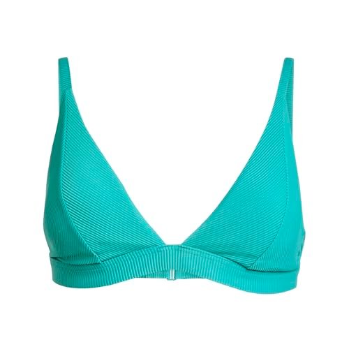 adidas dames ICONISEA RIBBED PADDED TRIANGLE BIKINI TOP, pure teal, 32