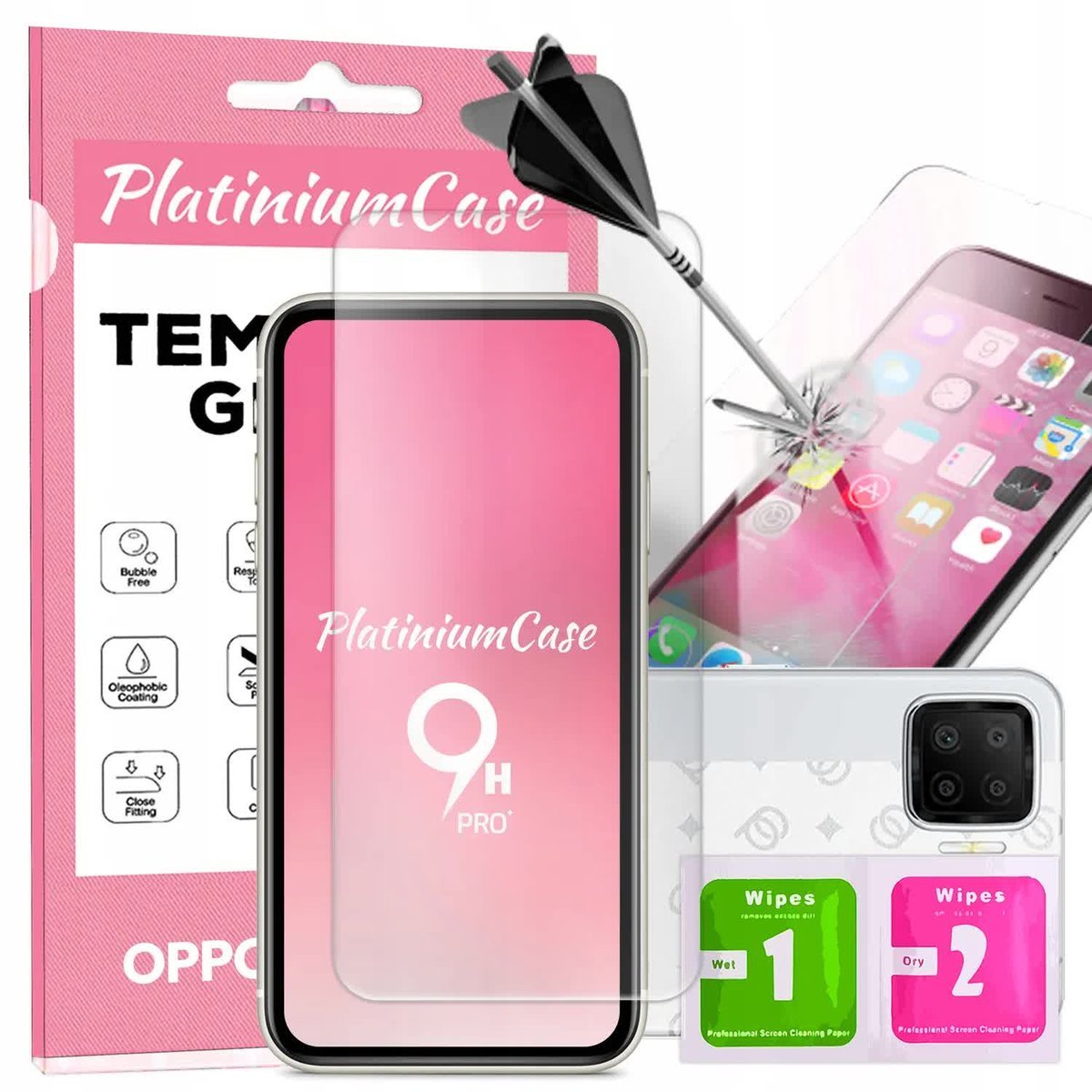 Szkło hartowane 9H szybka ochronna do OPPO A73