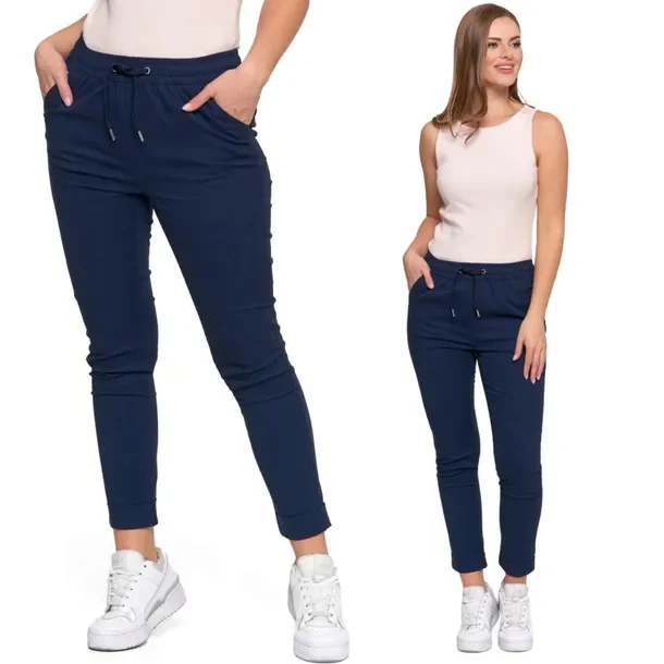 Spodnie Damskie Joggery Stylowe Casual Bawełniane Wygodne Modne MORAJ XL
